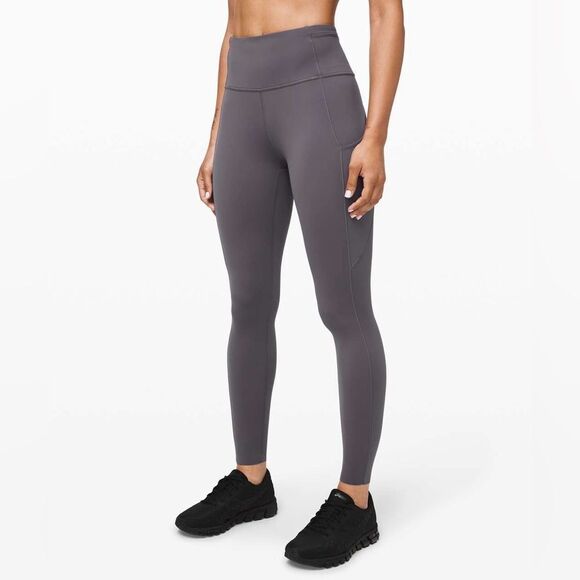 Lululemon Fast and Free Tight II 25” in Titanium Dark Grey Size 4 - Picture 1 of 10